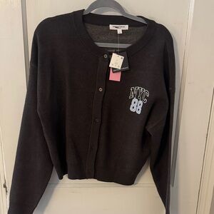 Grayson Threads Charcoal NYC 88 Cardigan